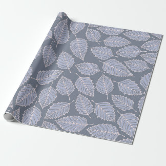 Contemporary Leaves Pattern Wrapping Paper