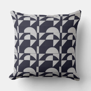 Contemporary Living: Seamless Geometric Pattern Co Throw Pillow