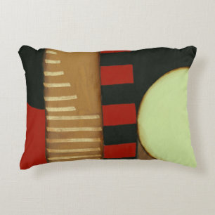Contemporary Loft Style Panelled Painting Decorative Pillow