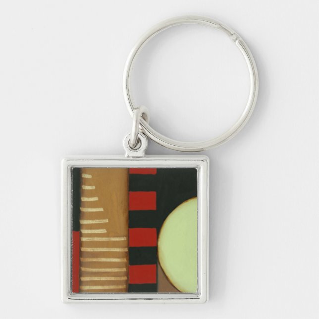 Contemporary Loft Style Panelled Painting Keychain (Front)