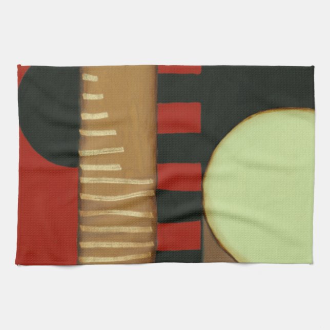 Contemporary Loft Style Panelled Painting Kitchen Towel (Horizontal)