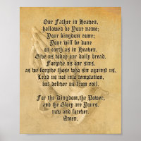 Contemporary Lord's Prayer Poster (Matte)