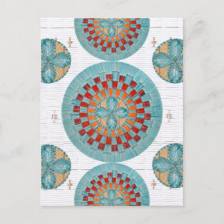 Contemporary Mi'kmaq Quill Inspired Postcard