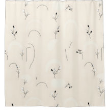 Contemporary Minimalist Shower Curtain