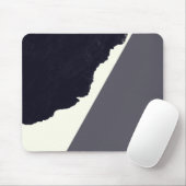 Contemporary Minimalistic Black and White Art Mouse Pad (With Mouse)