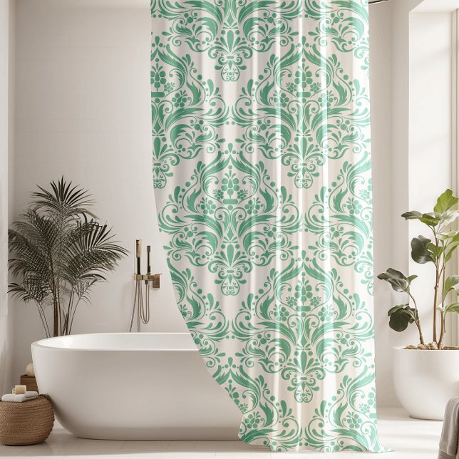 Contemporary Mint Green Damask Pattern (Creator Uploaded)