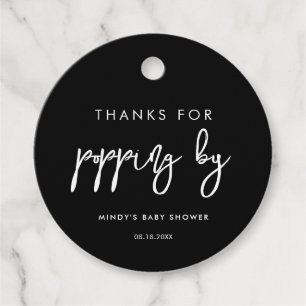 Contemporary modern black Thanks for popping by Favour Tags