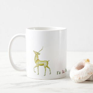 Contemporary Modern Minimalist Reindeer Coffee Mug