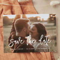 Contemporary modern Save the date photo