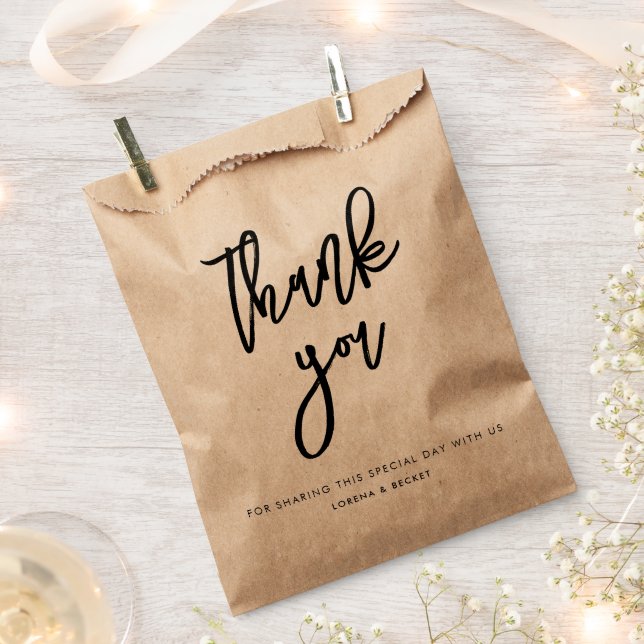 Contemporary modern wedding favour bag (Clipped)