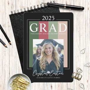 Contemporary Multicoloured Grad Party Invitation