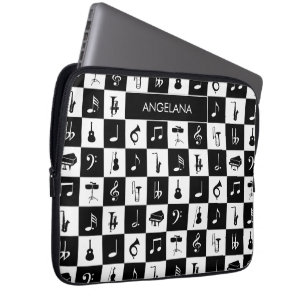 Contemporary music design laptop sleeve