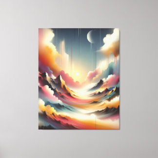 Contemporary Nature Spray Paint Canvas Print