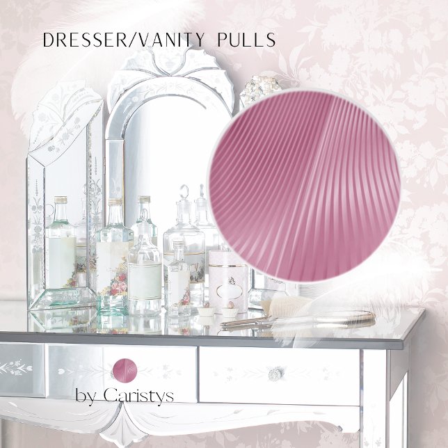 Contemporary Pearlized Seashell Soft Pink  Ceramic Knob (Creator Uploaded)