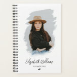 Contemporary Personalized Brush Frame Photo Planne Planner<br><div class="desc">Modern and elegant design printed Contemporary Personalized Brush Frame Photo Planner that can be customized with your text. Please click the "Customize it" button and use our design tool to modify this template. Check out the Graphic Art Design store for other products that match this design!</div>