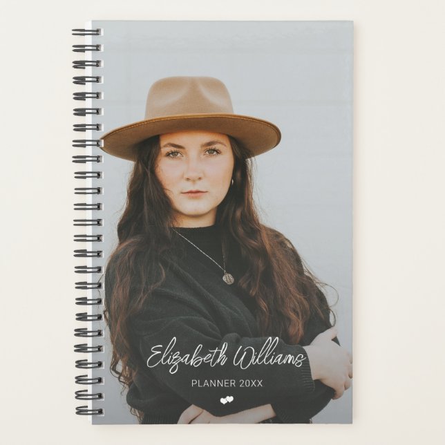 Contemporary Personalized Photo Planne Planner (Front)