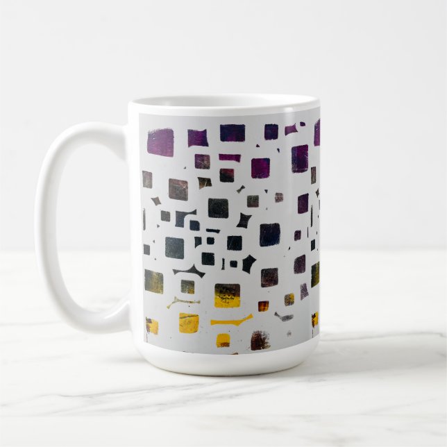 Contemporary Purple Gold Mug (Left)