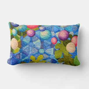 Contemporary Quilt Pattern Lumbar Pillow