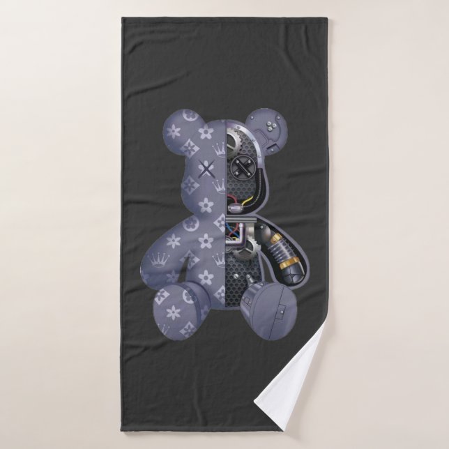 Contemporary Robot Bear (Serviette de bain)