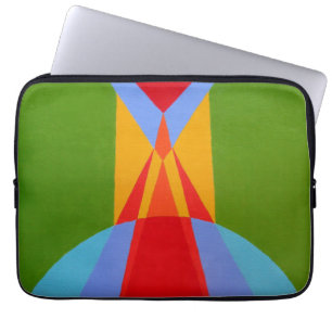 Contemporary Rocket Ship Design Laptop Sleeve