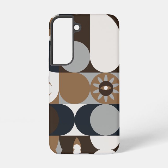 Contemporary Rustic Boho Samsung Galaxy S22 Case (Back)