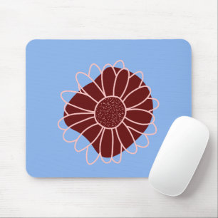 Contemporary Rustic Sunflower  Mouse Pad