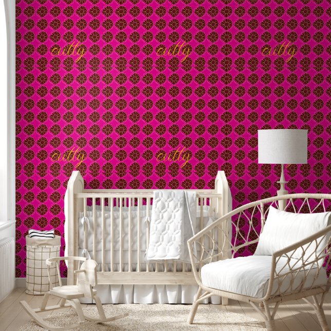 Contemporary Rustic Sunflower  Wallpaper (Kids)