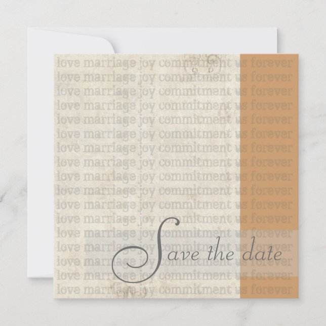 Contemporary Save the Date Announcements (Front)