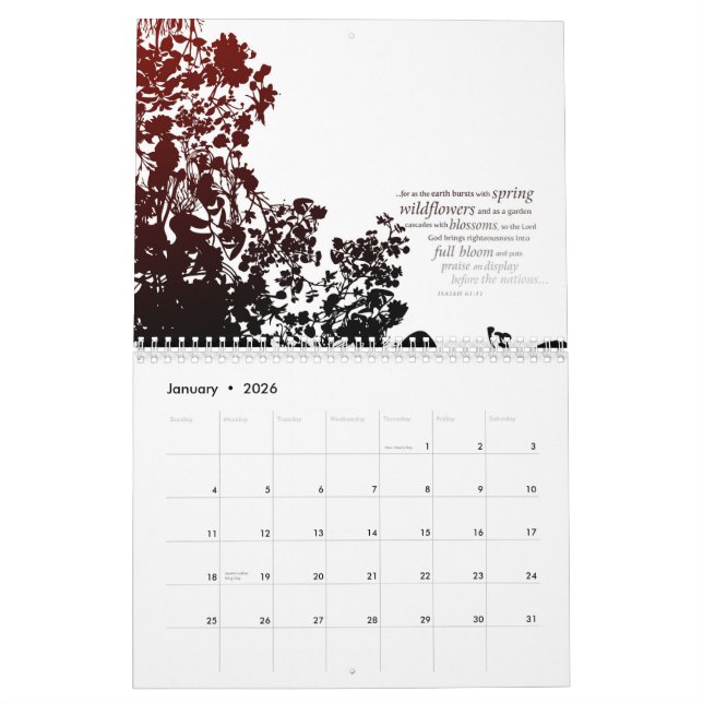 Contemporary Scripture Art Calendar (Jan 2026)