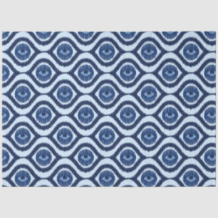 Contemporary Shapes Blue Shades Decoupage Tissue Paper