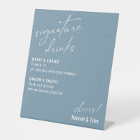 Contemporary Signature Drinks Dusty Blue