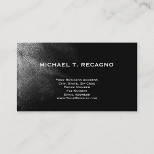 Contemporary Simple Plain Black Business Card