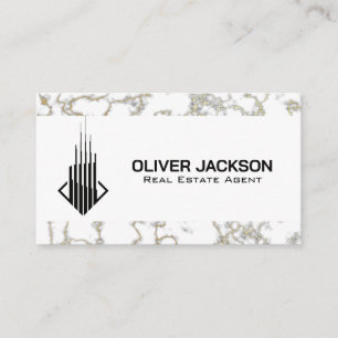 Contemporary Sky Scraper Building Logo Business Card