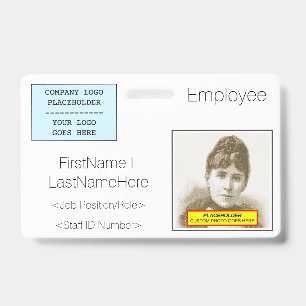 Contemporary Staff ID Badge