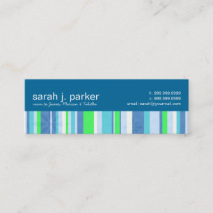 Contemporary Stripes Mommy Calling Cards