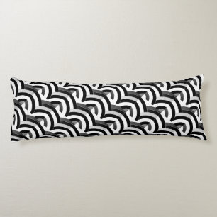 contemporary stylish elegant chevrons body pillow