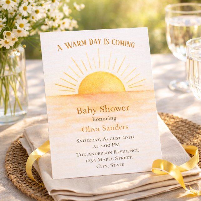 Contemporary Sunrise Aesthetic Invitation (Creator Uploaded)