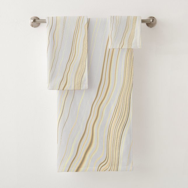 Contemporary Taupe avec Motif en lin (En situation)