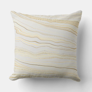 Contemporary Taupe Linen Pattern    Throw Pillow