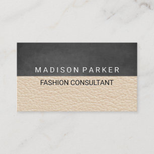 Contemporary Texture Leather Background Business Card