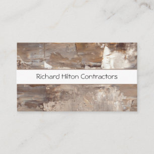 Contemporary Textured Contractor Business Card