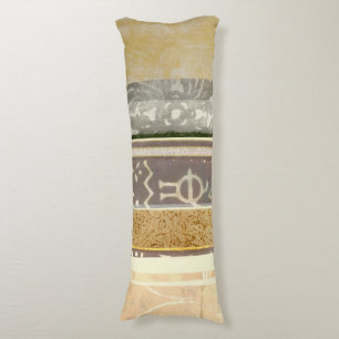 Contemporary Tribal Pattern Painting Body Pillow