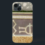 Contemporary Tribal Pattern Painting iPhone 13 Case<br><div class="desc">A contemporary tribal pattern painting that mixes the concrete with the abstract. Multiple panels layer colour next to each other,  telling a complex story. This would make a great gift for a loved one!</div>