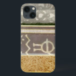 Contemporary Tribal Pattern Painting iPhone 13 Case<br><div class="desc">A contemporary tribal pattern painting that mixes the concrete with the abstract. Multiple panels layer colour next to each other,  telling a complex story. This would make a great gift for a loved one!</div>