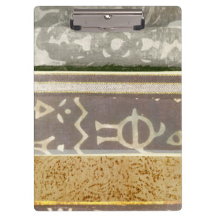 Contemporary Tribal Pattern Painting Clipboard