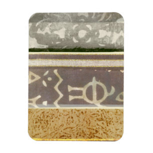 Contemporary Tribal Pattern Painting Magnet