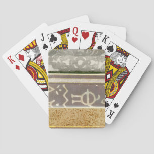 Contemporary Tribal Pattern Painting Playing Cards
