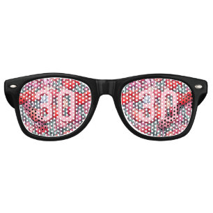 Contemporary Tulip Flower Boho Birthday Custom Retro Sunglasses