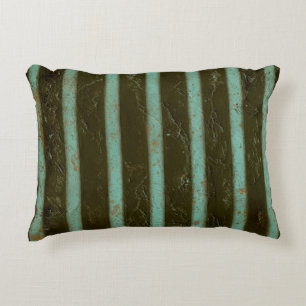 Contemporary Turquoise Air Grate Accent Pillow
