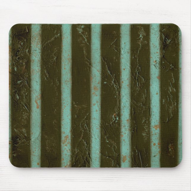 Contemporary Turquoise Air Grate Mouse Pad (Front)